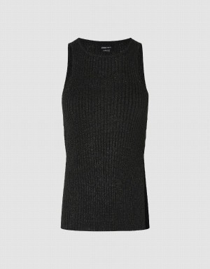 Women's Urban Revivo Knitted Cardigan Black | UHQ5046KQ