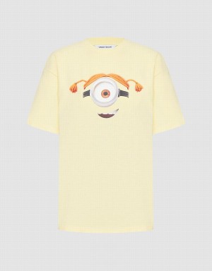 Women's Urban Revivo Minions T Shirts Yellow | IKA6166IK